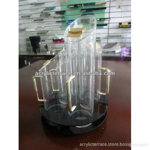 Turnplate Cylinder Acrylic Cereal Dispensers